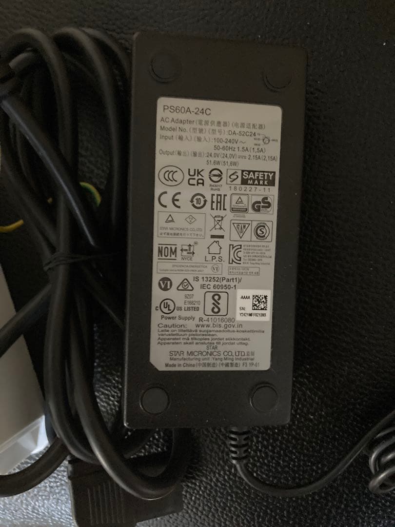 スター精密mC-Print3 MCP31L レシートプリンター 背面カバー無し