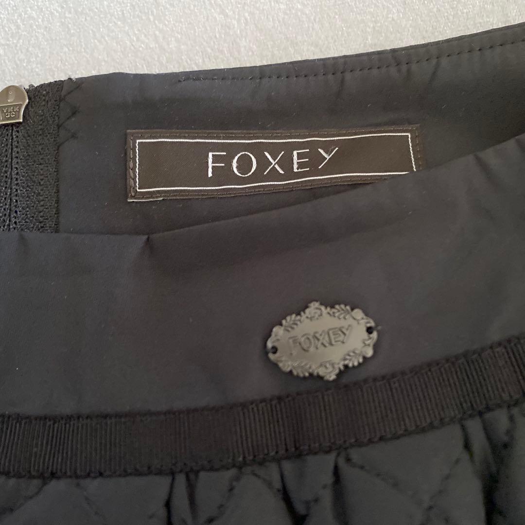 FOXEY ブラック フレアスカート サイズ40