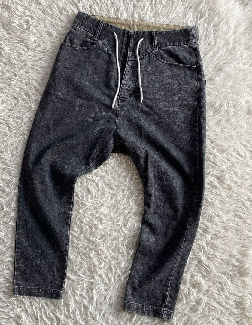 MoriNATAL DESIGN ダークグレー サルエルパンツ　L