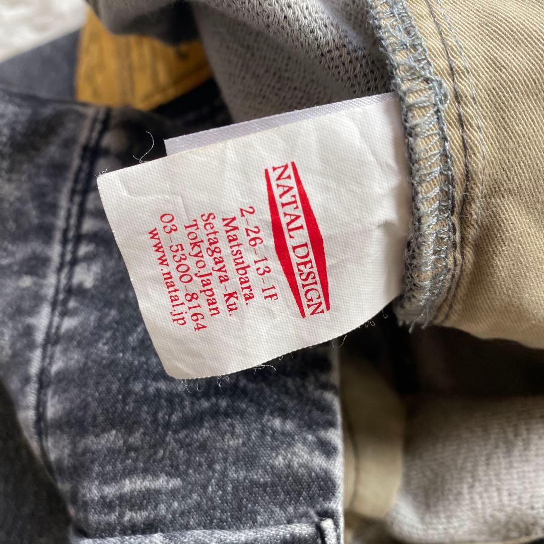 MoriNATAL DESIGN ダークグレー サルエルパンツ　L