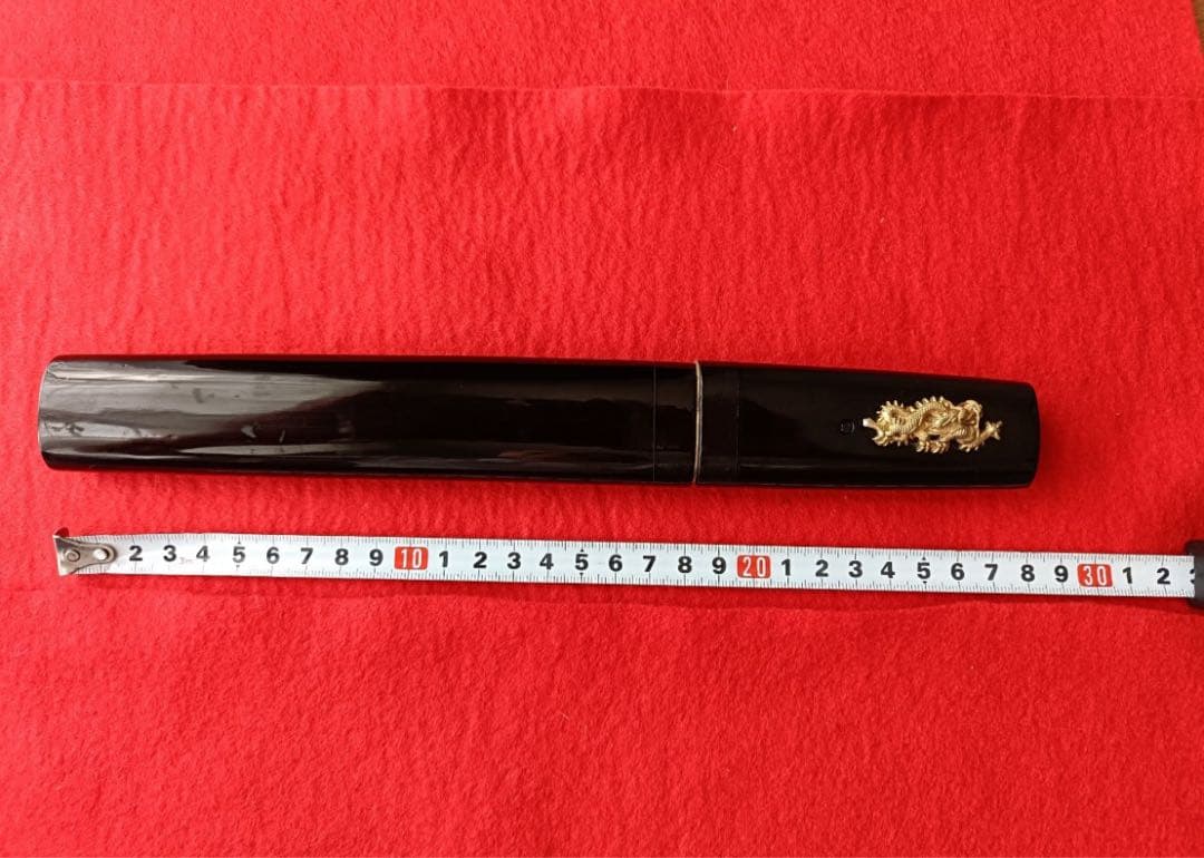 【短刀】 昇龍装飾鞘 刃渡り14.5cm運気呼ぶ守護刀❗️日本刀残欠リメイク玉鋼刀