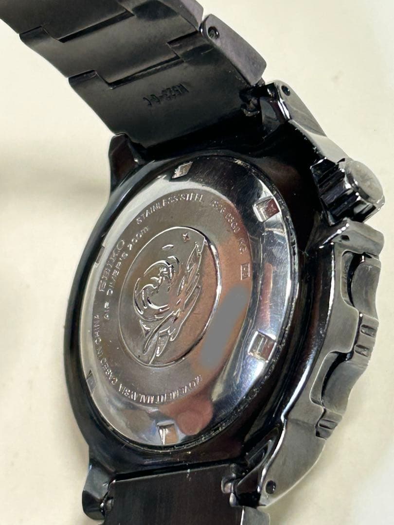 完動 SEIKO ナイトモンスター SCUBA 7S26-03G0ブラウンレッド