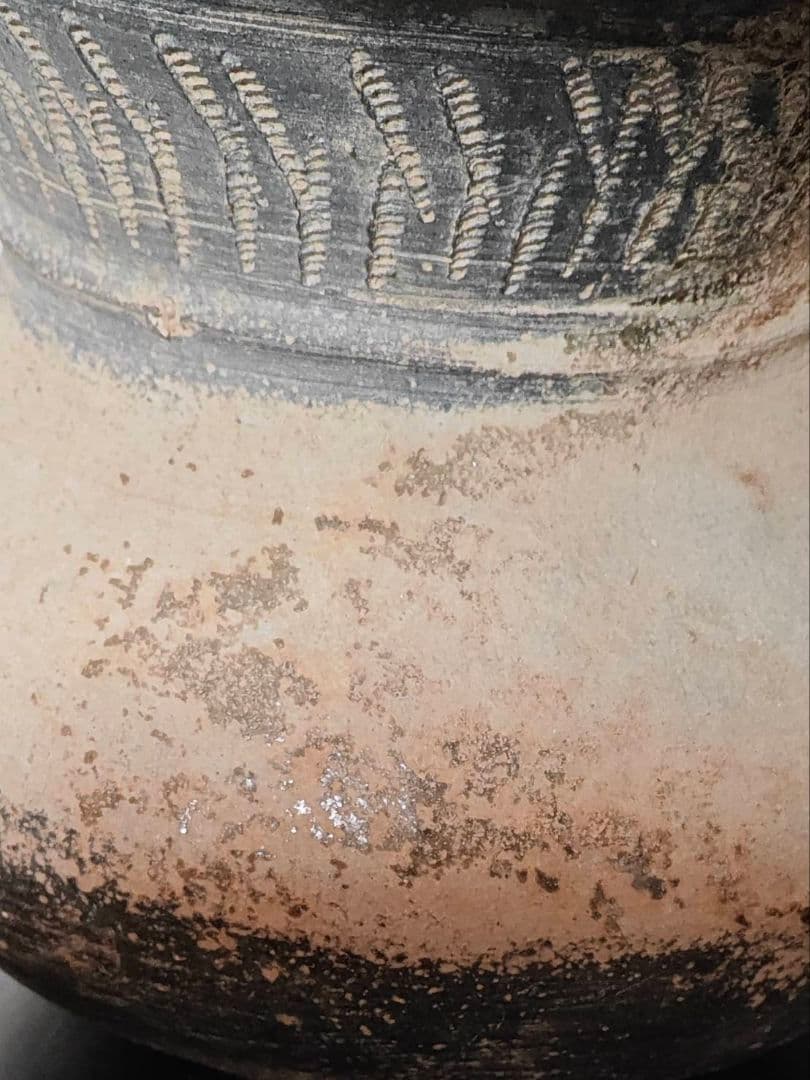 須恵器広口壺　古墳時代　考古発掘品　古美術　花呼ぶ器