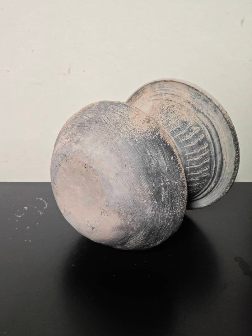 須恵器広口壺　古墳時代　考古発掘品　古美術　花呼ぶ器