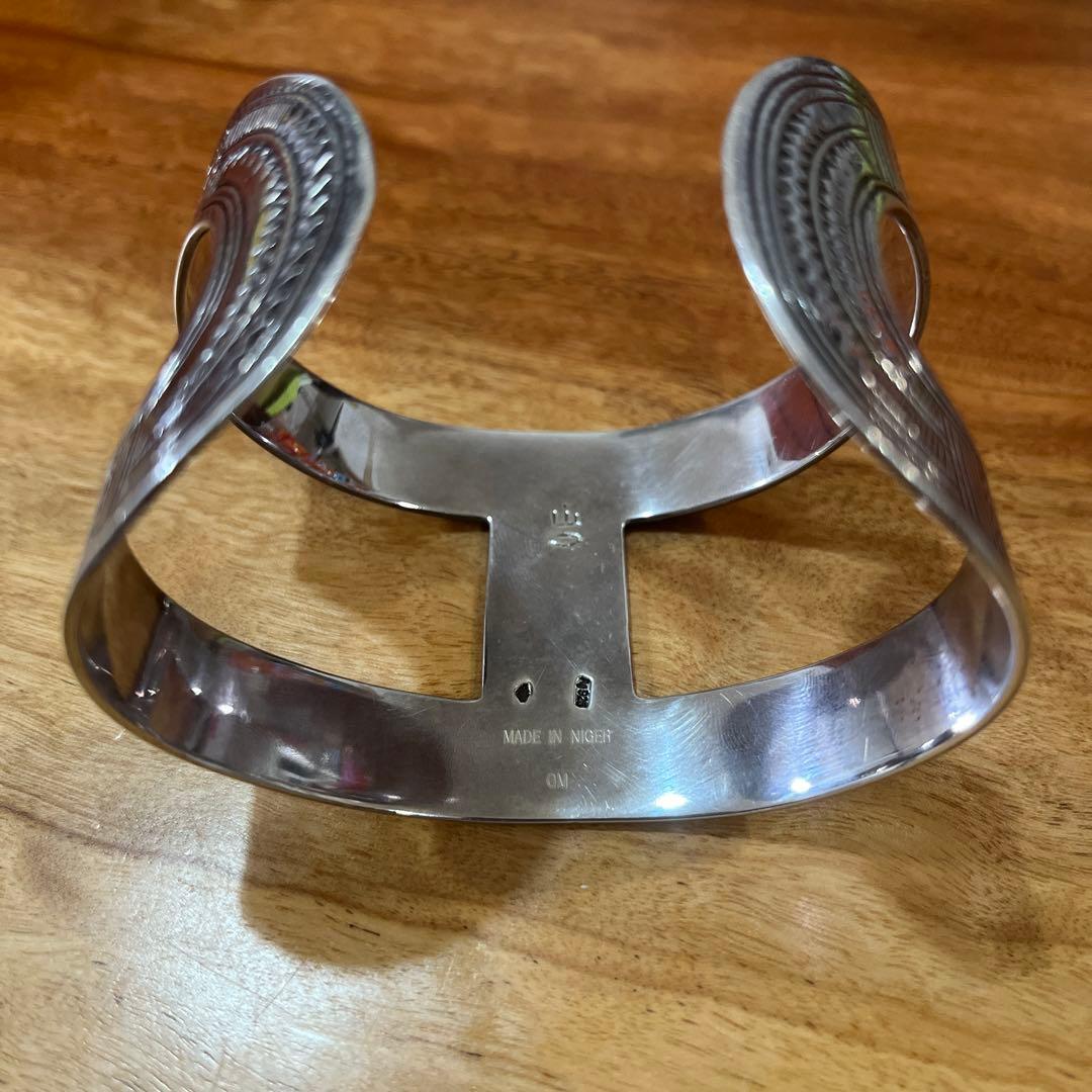 エルメス　トゥアレグ　バングル　シルバー