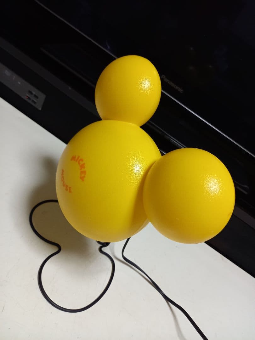 レア　1980's　ポストモダン　サンキョー　イエロー　ミッキーマウス　ランプ