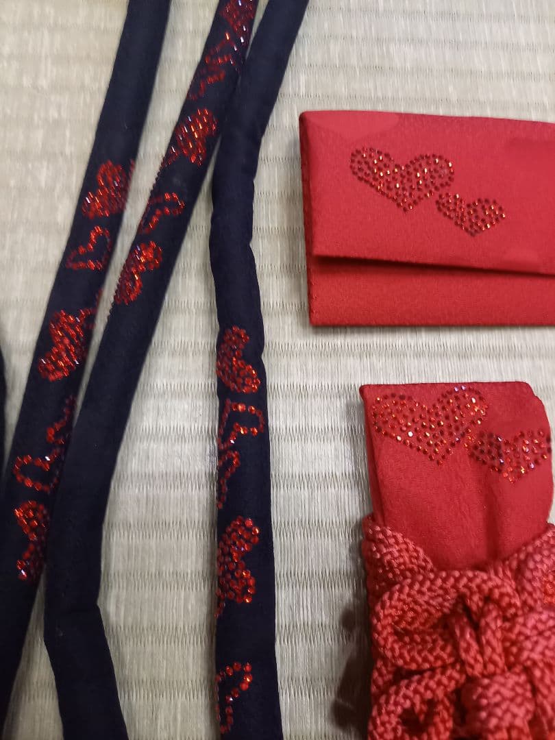 【値下げ】黒引き振袖一式　シェーナドゥーノ　神田うの　ハート柄　花嫁衣装　振袖