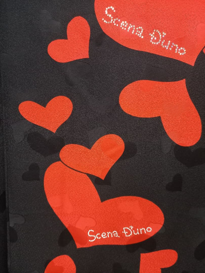 【値下げ】黒引き振袖一式　シェーナドゥーノ　神田うの　ハート柄　花嫁衣装　振袖