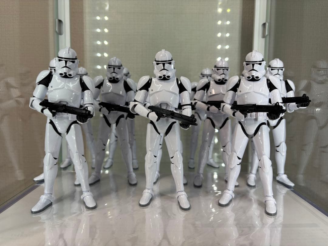 クローン軍団 13体＋ストーム部隊3体 プラモセット　（組立済）【軍団増強向け】