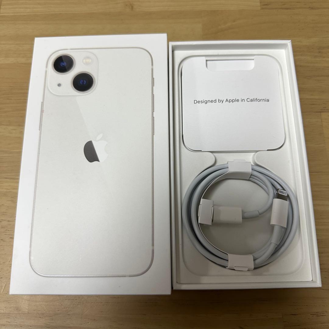 箱付きiPhone 13mini スターライト