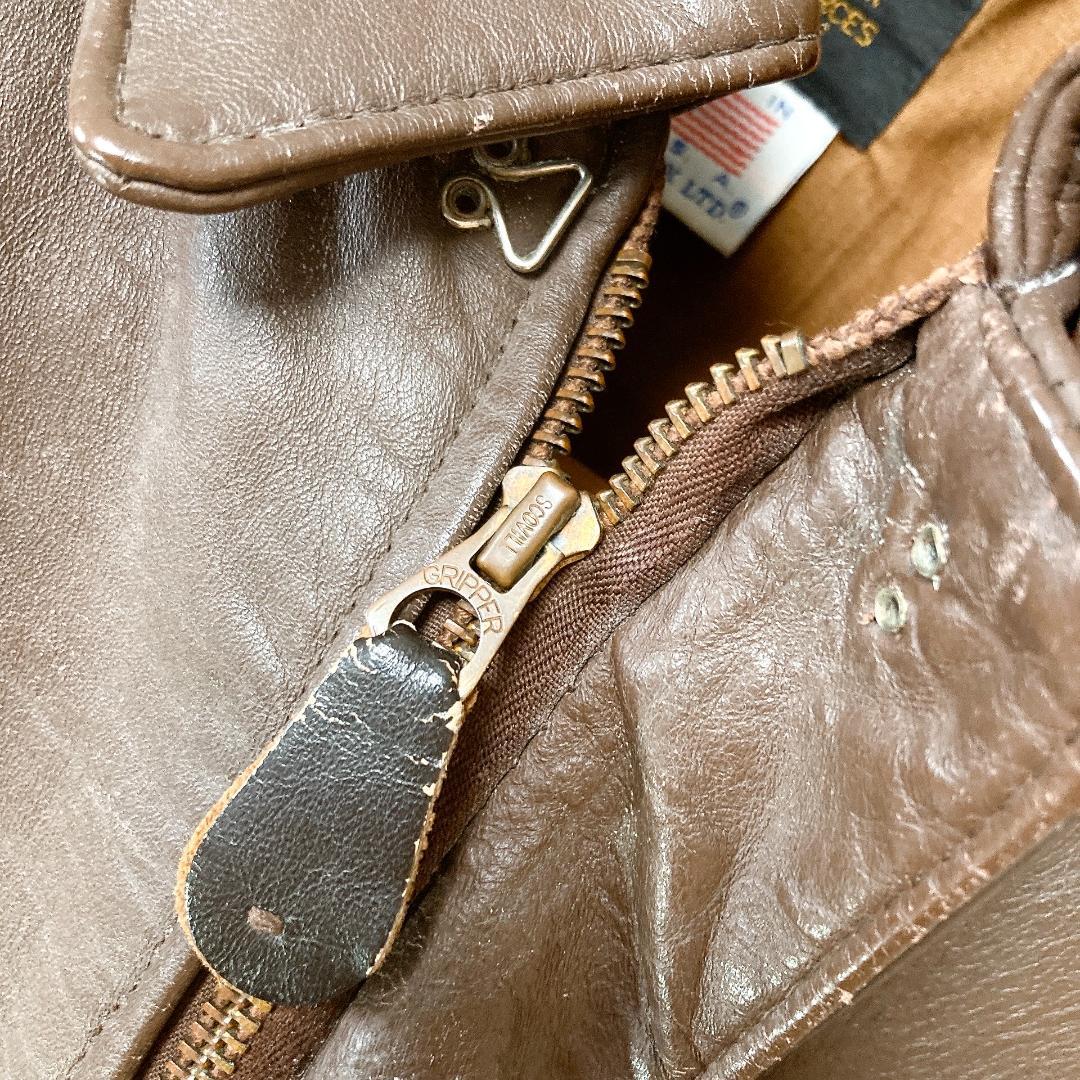 AVIREX A-2 フライトジャケット 馬革 ホースハイド ブラウン 36