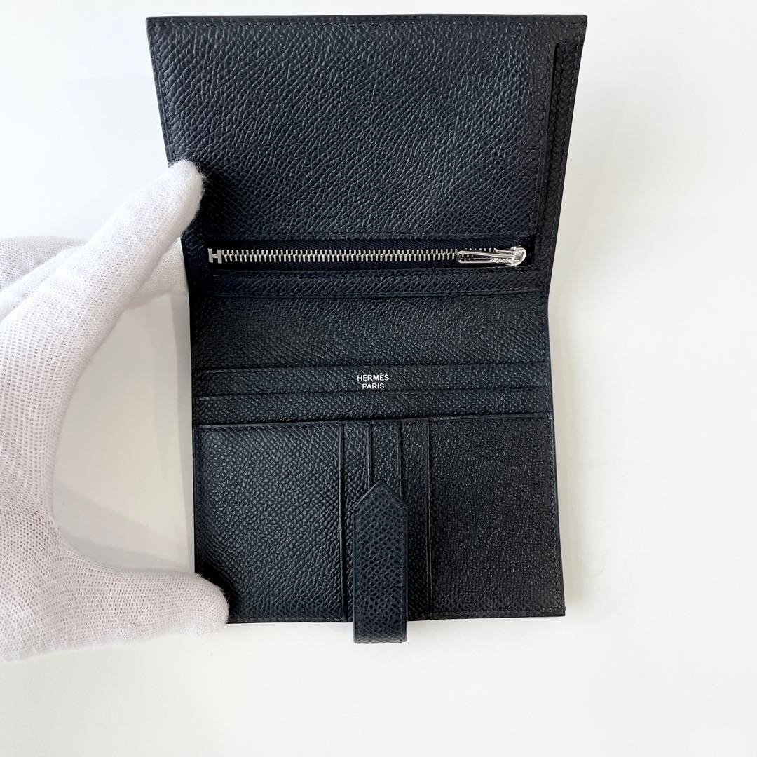 【新品】希少 エルメス ベアンコンパクト モノクローム 黒/黒