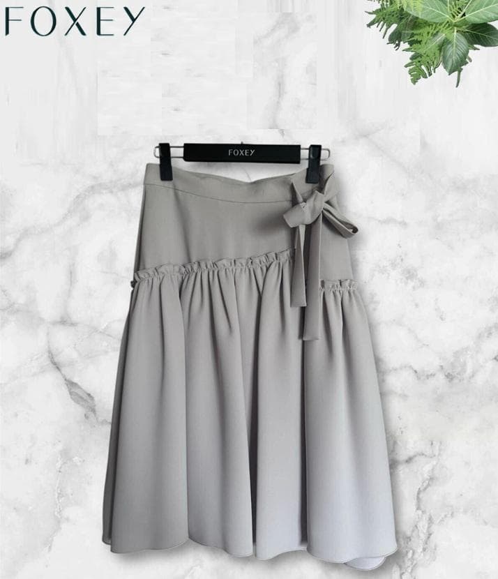 未使用★FOXEY/フォクシーギャザー切り替えスカート 38