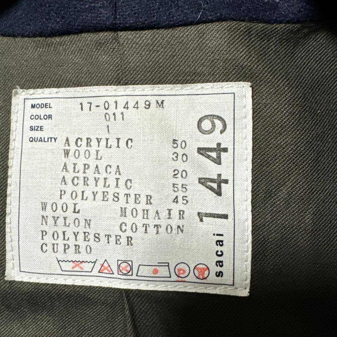 sacai ドッキングコート