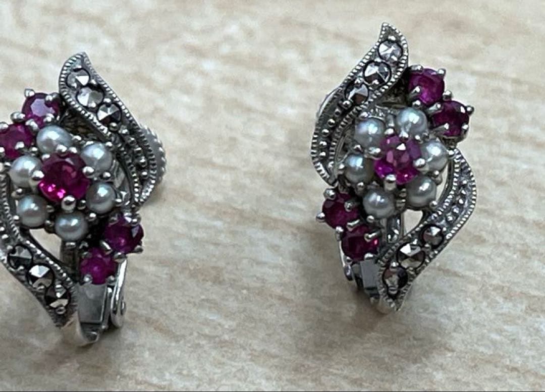 ⭐️SILVER シルバー ブローチ ペンダント イヤリング セット レディース