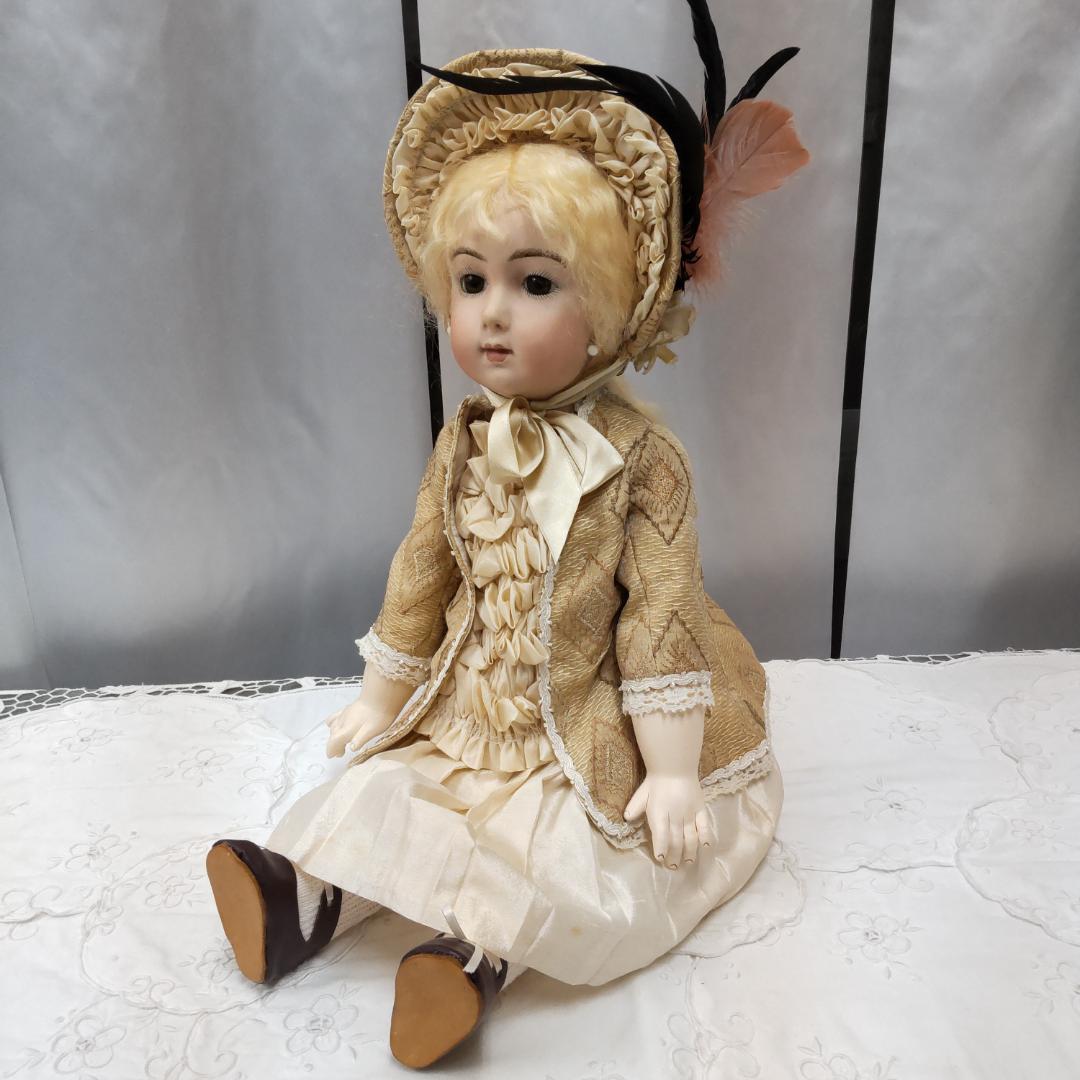 値下げ依頼不可　アンティークドールリプロ　作家　ビスクドール
