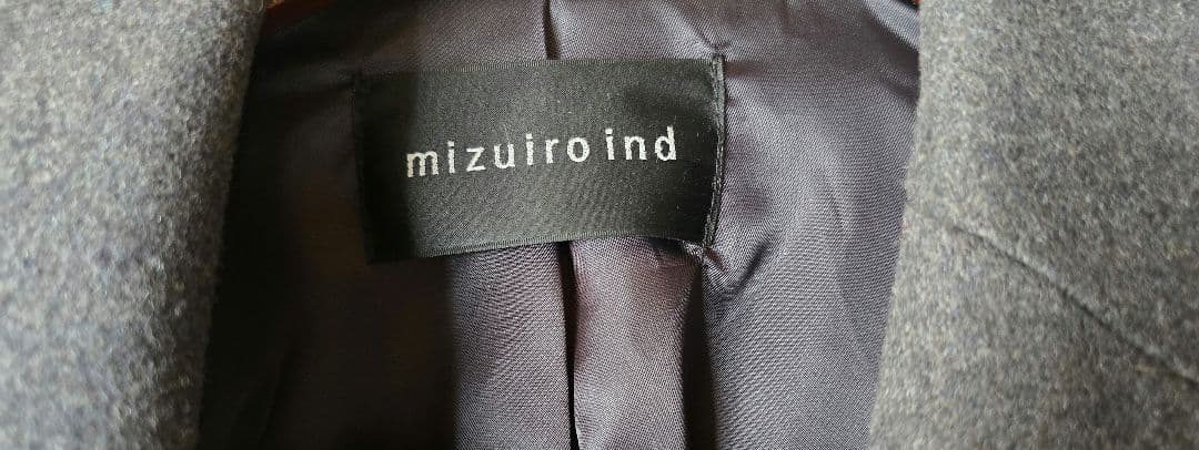 mizuiro ind ウールテーラードジャケット　コート　ミズイロインド