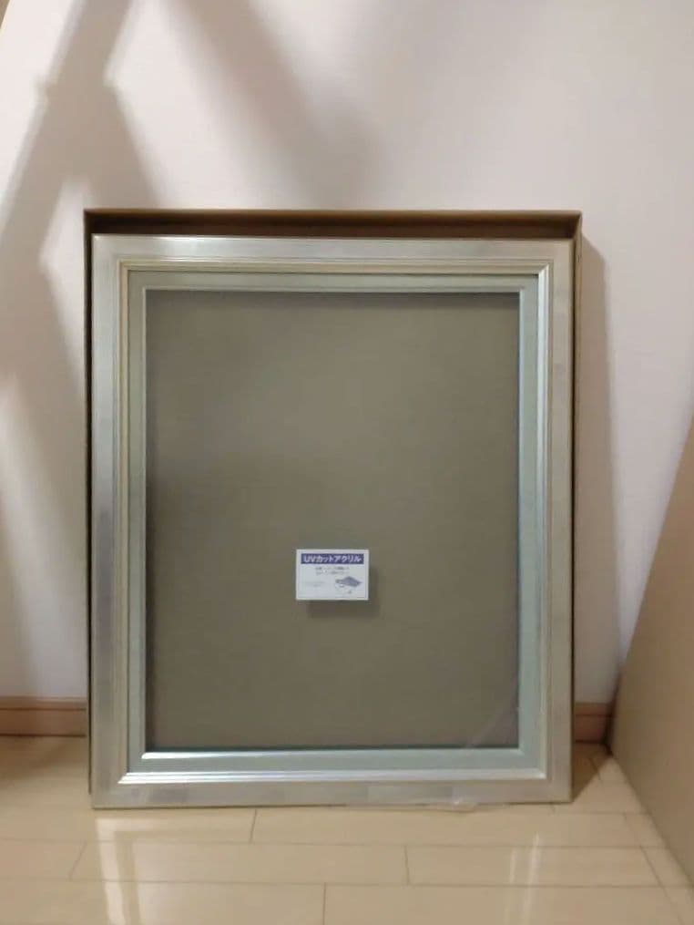 シルバー　油彩額縁 　F15