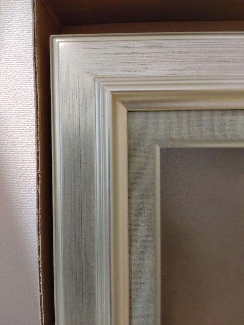 シルバー　油彩額縁 　F15