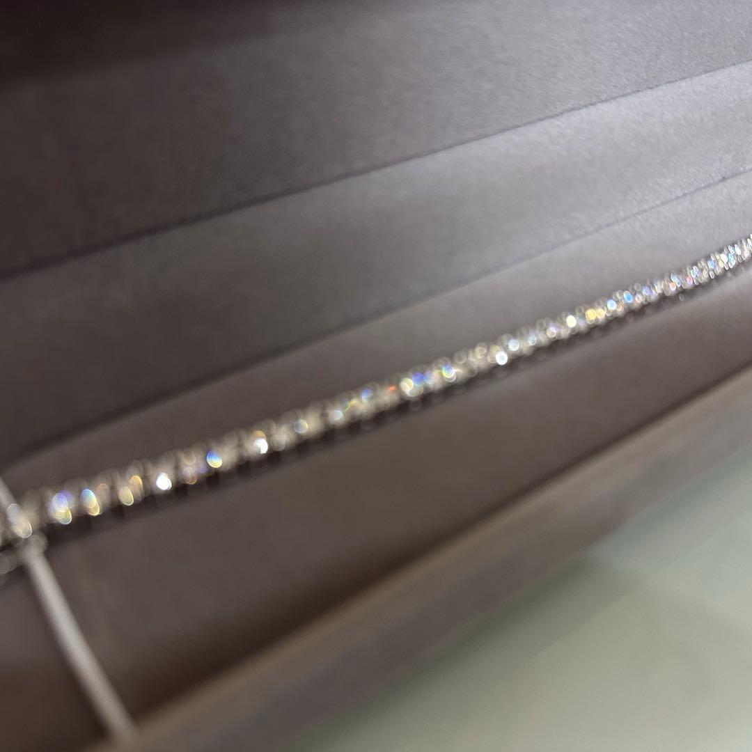 鑑定書付き 最高品質モアサナイト　テニスチェーン　ネックレス　ブレスレット