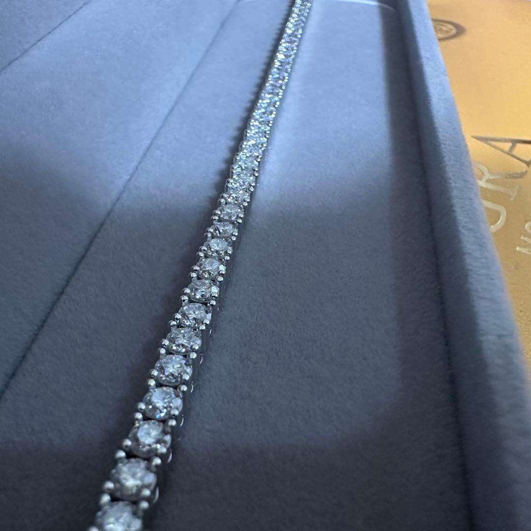 鑑定書付き 最高品質モアサナイト　テニスチェーン　ネックレス　ブレスレット