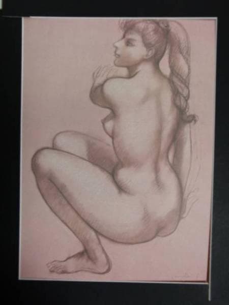 古沢　岩美、P10、希少なレゾネより、新品高級額装付、状態良好