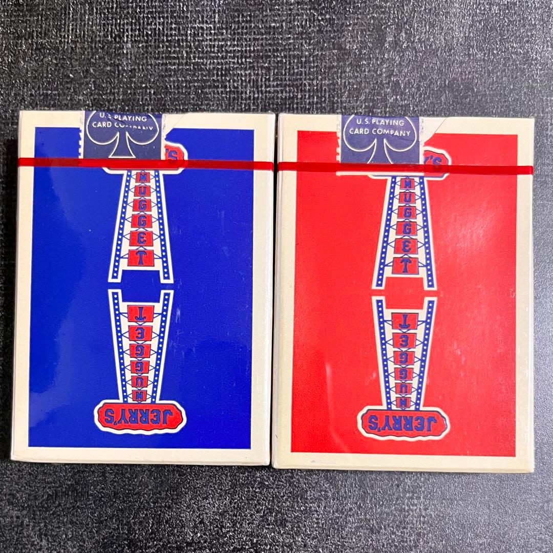 Jerry's nugget 本物　赤青1個づつ　ジェリーズナゲット　トランプ