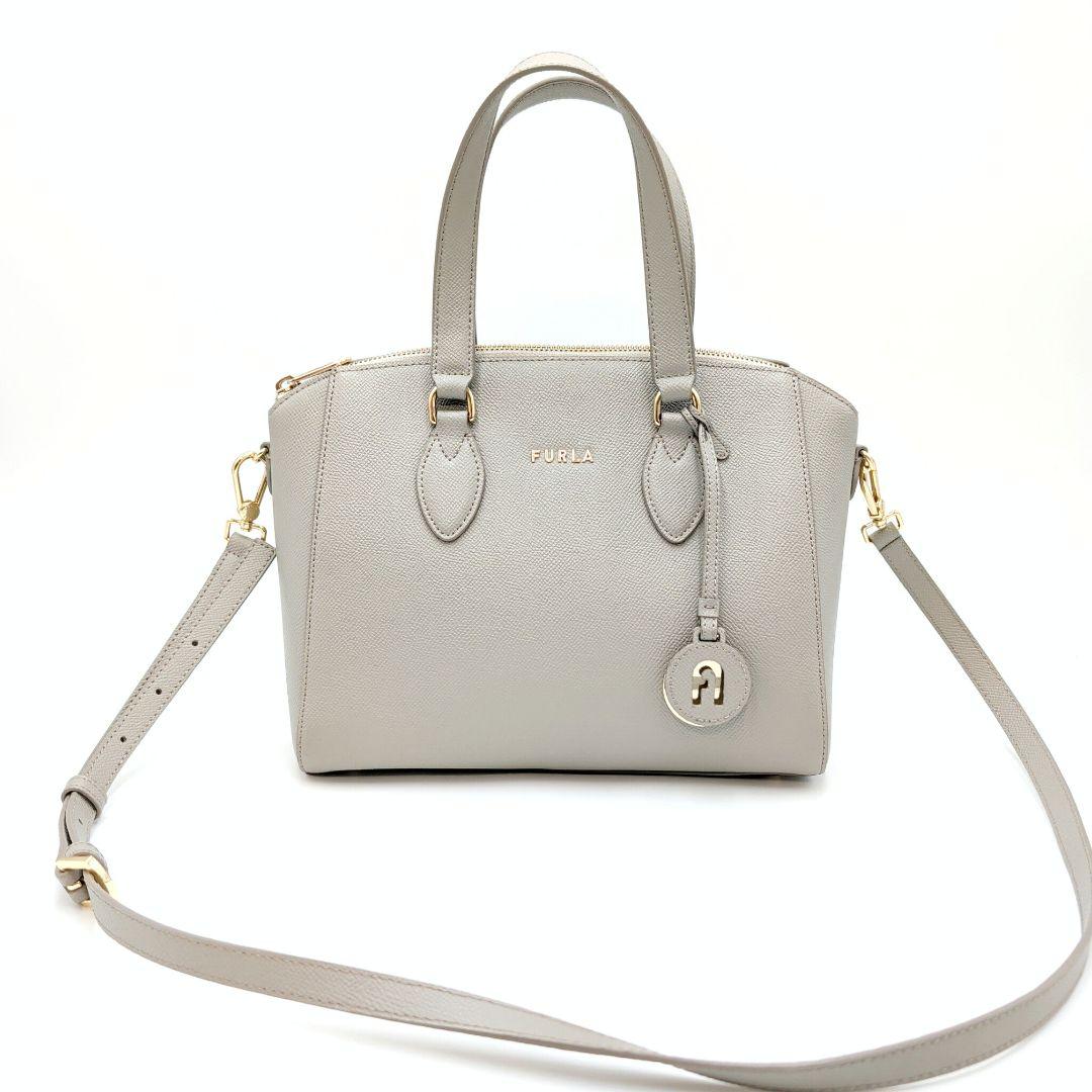 FURLA フルラ 現行 ミネルヴァS ショルダーバッグ 肩掛け グレージュ