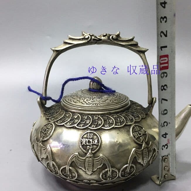 骨董品五福壺、徳利の置物r