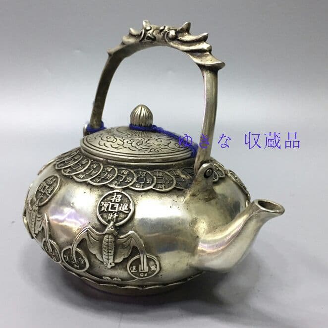 骨董品五福壺、徳利の置物r