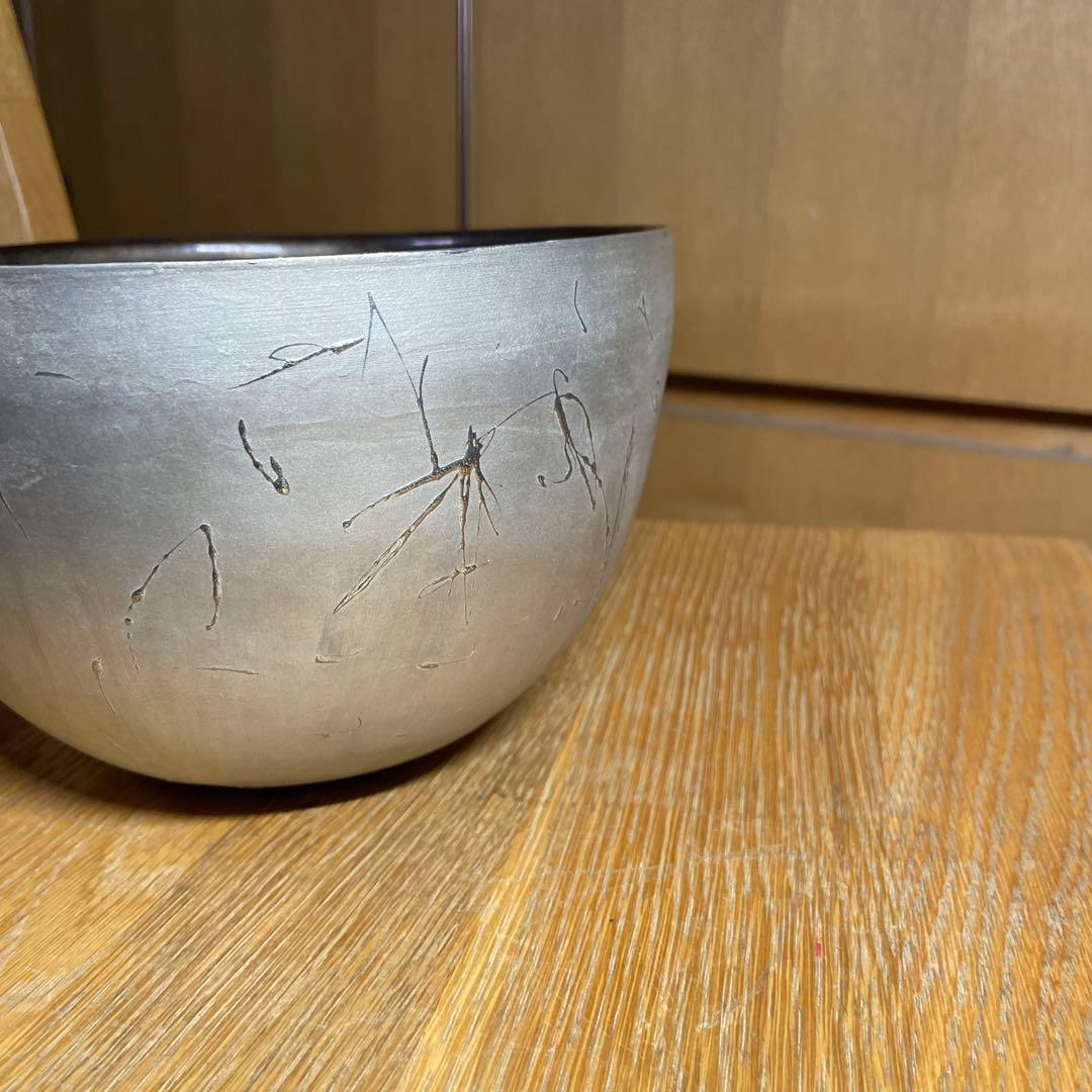 内田鋼一　銀彩ボウル　箱なし