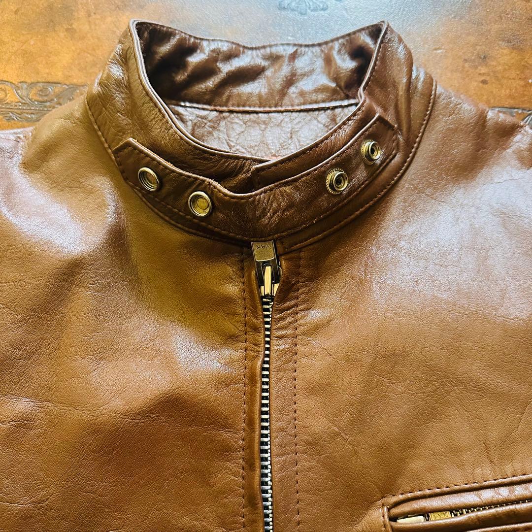 HORN WORKS シングル ライダースジャケット 本革！水牛革！肉厚