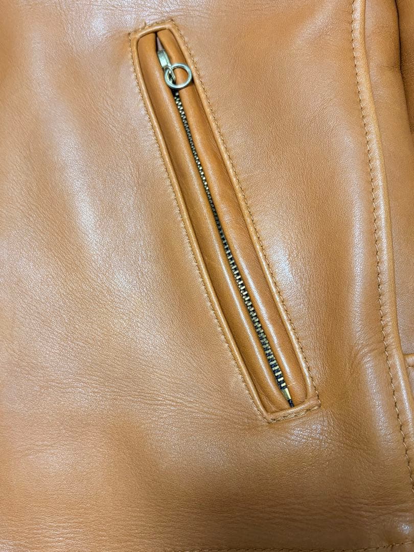 外観美品✨ 【米国製】schott トラッカージャケット 103US 34 茶色