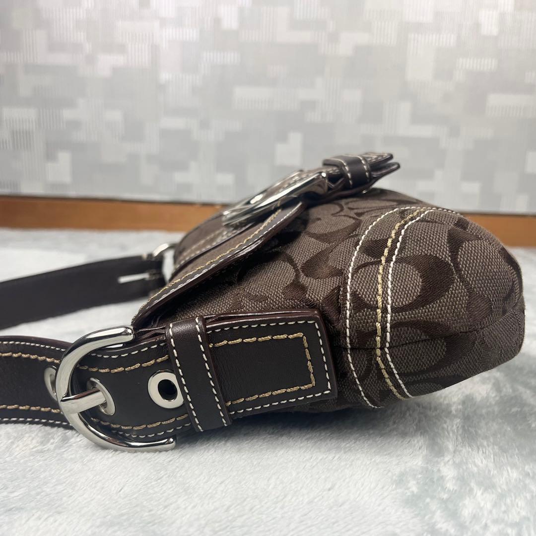 バッグ Vintage Coach Soho Bag Signature Brown