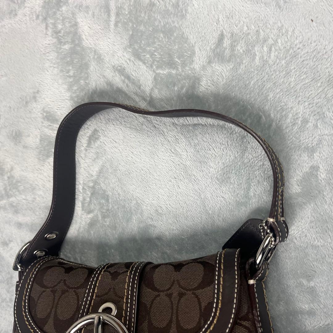 バッグ Vintage Coach Soho Bag Signature Brown