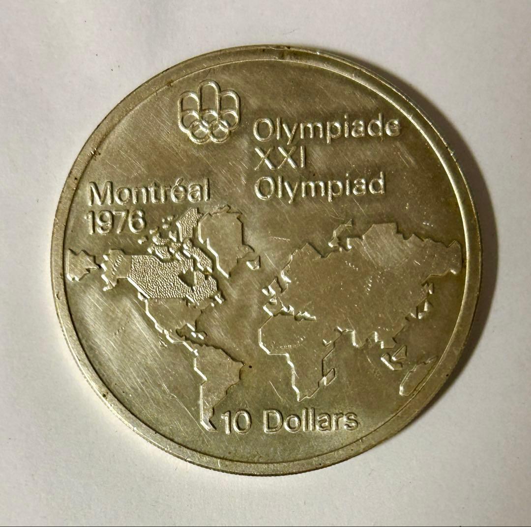 カナダ　モントリオールオリンピック　1976年記念銀貨　4枚セットケースなし