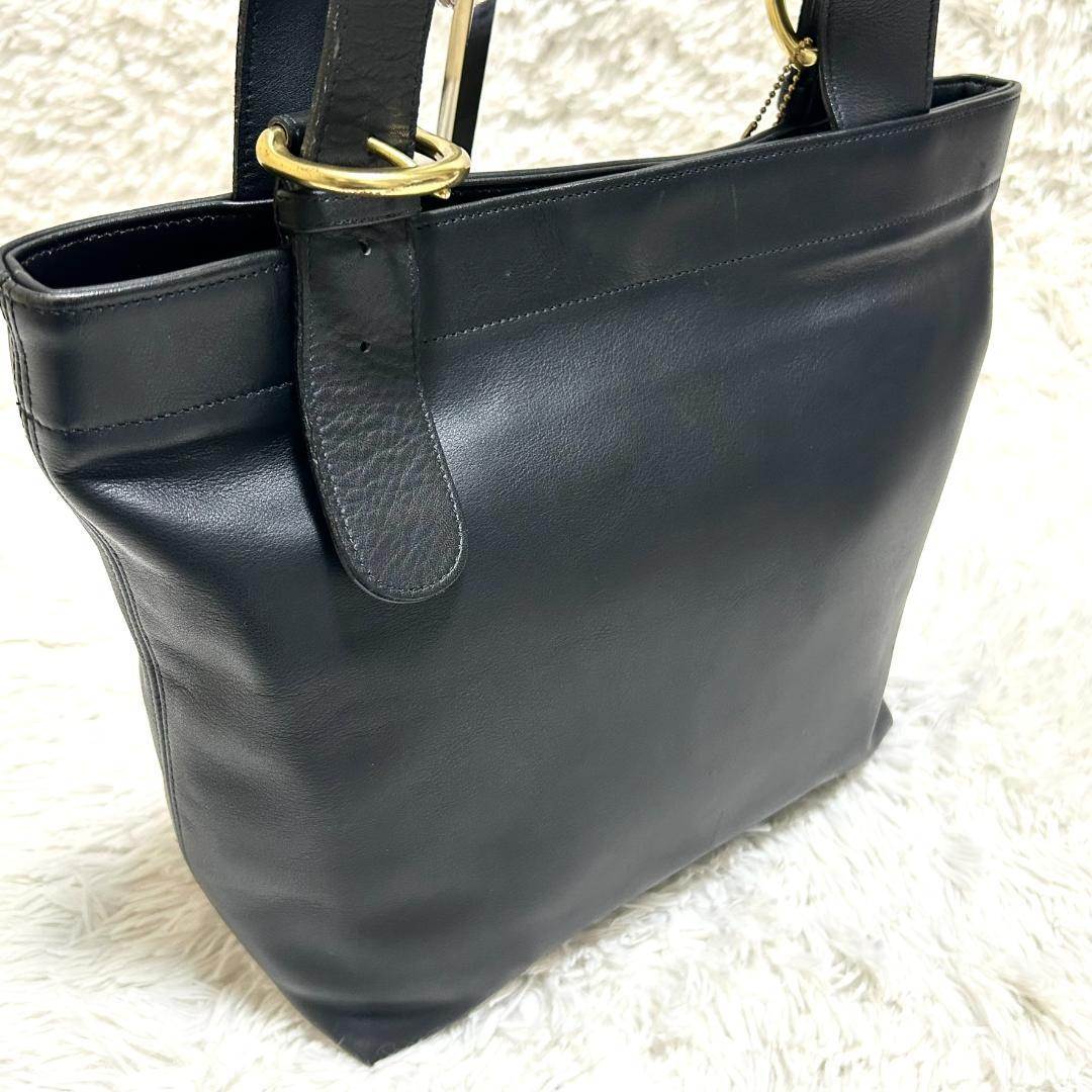 美品 COACH オールドコーチ ４１４０トートバッグ 黒 ゴールド金具 上質