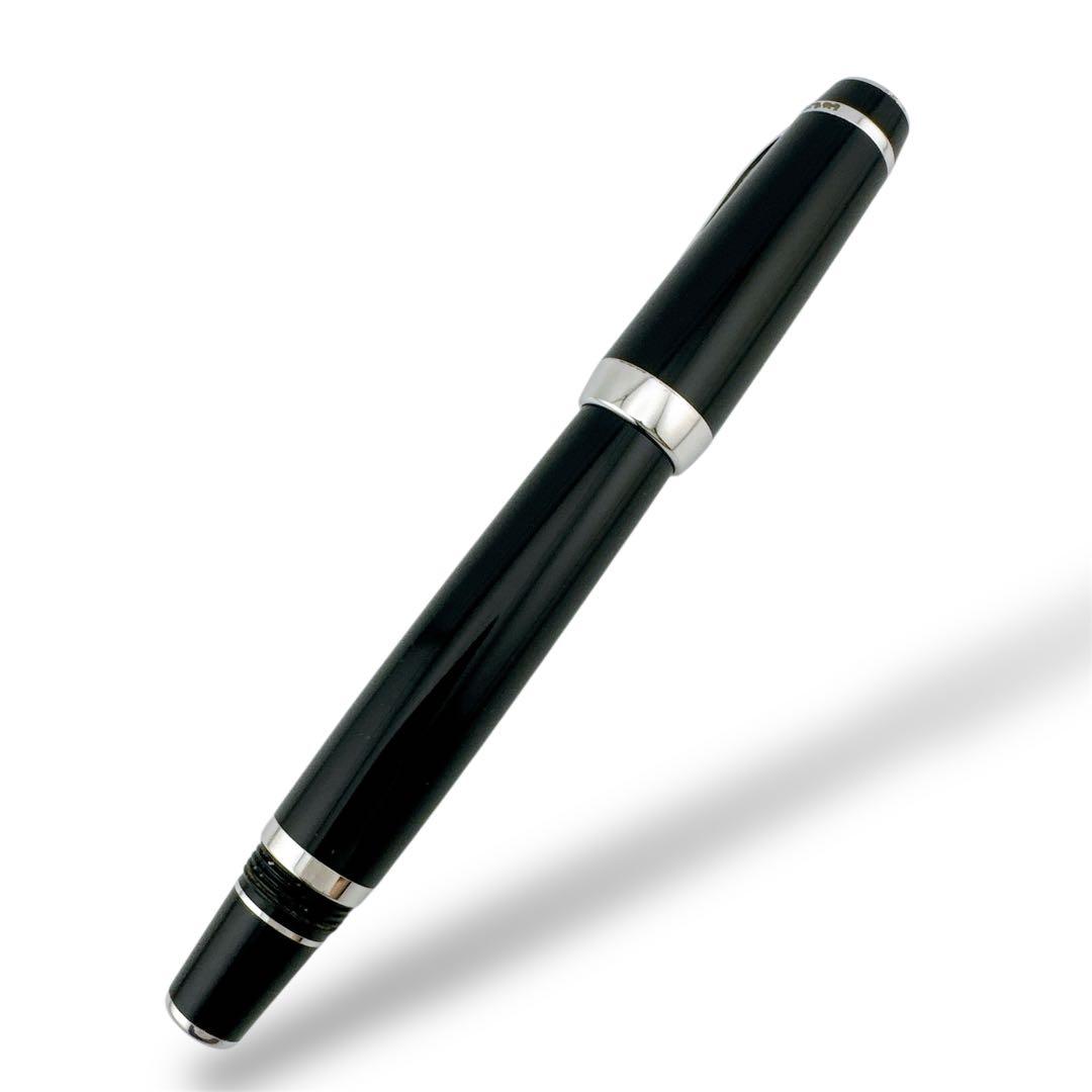 モンブラン ボエム 万年筆 ペン先14K ブラック シルバー インクなし
