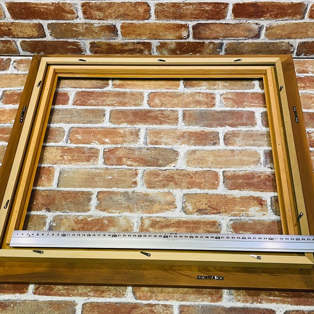 額縁【オーク色】中古美品 油彩額縁 F10サイズ キャンバス用