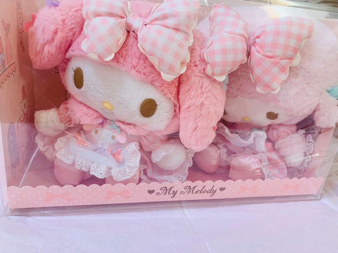 y*a様 マイメロディ マイスウィートピアノ おそろいデザインぬいぐるみ リボン