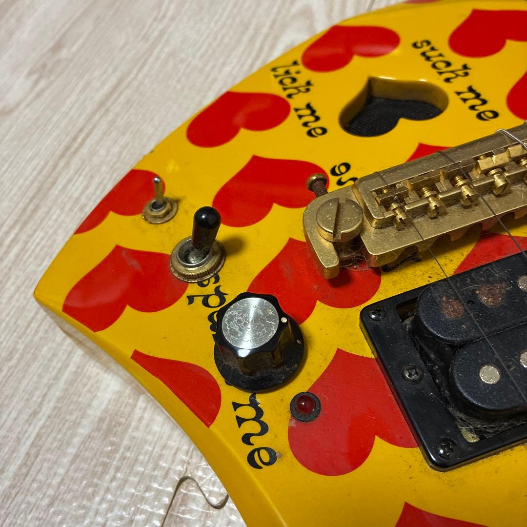 （ジャンク品）hide イエローハート　ギター