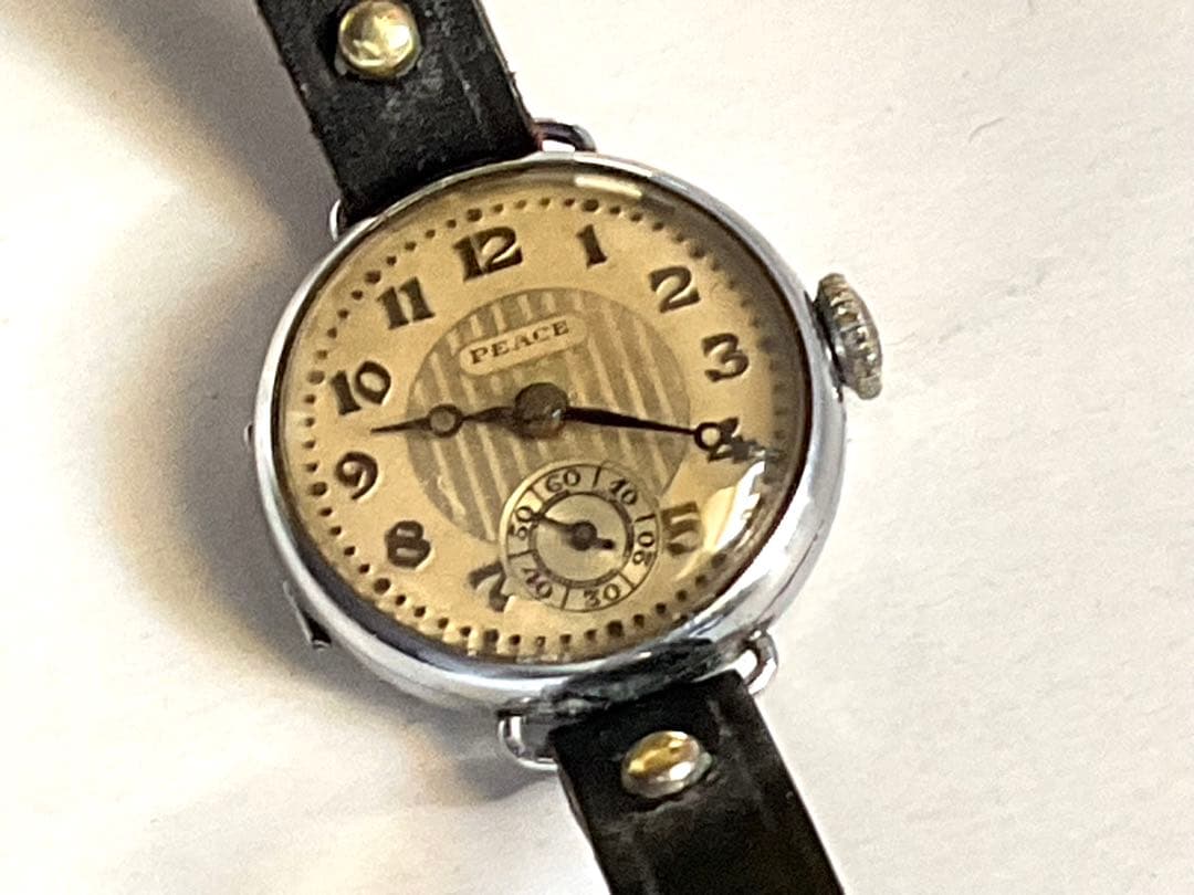 ナ*ナ様 ★玄人マニア用❣️戦前.精工舎別名時計★超珍しい❣️PEACEスモセコ