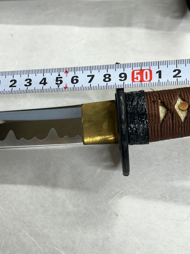 模造刀 刀 日本刀 武具 大小2本セット　鶴透かし鍔　美品 コレクション