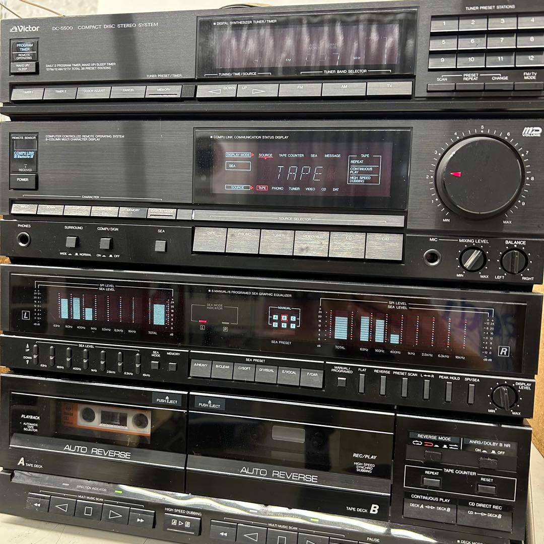 Victor ステレオデッキ　DR-E5500 DC-5500 スピーカーセット