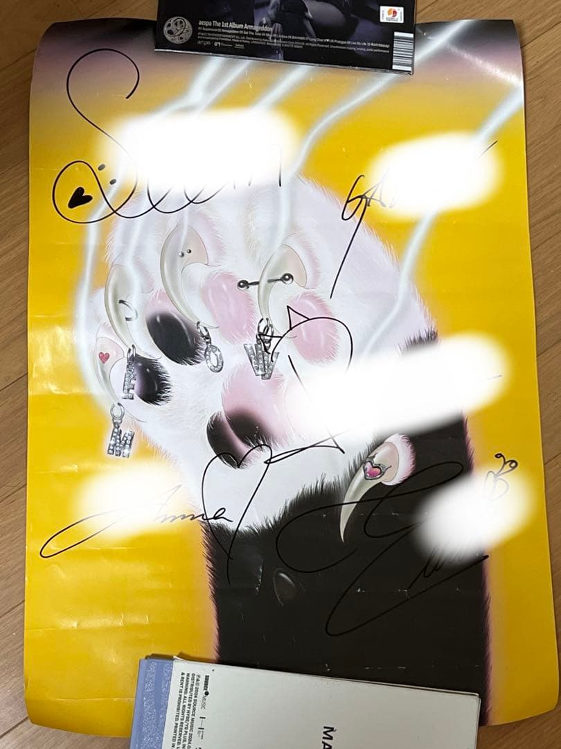 MEOVV サノク 事前収録 全員サイン入りポスター