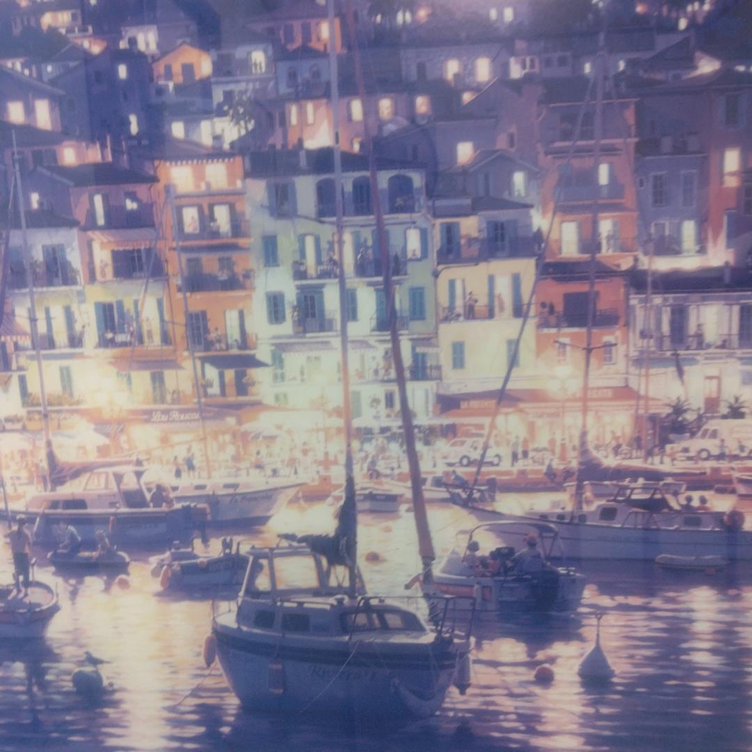 笹倉鉄平　ヴィルフランシュ　中古　大判額装アートポスター