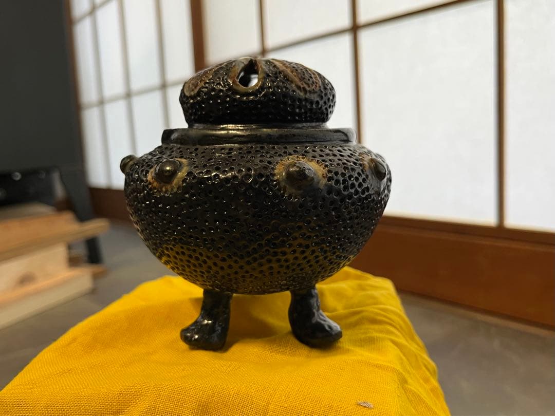 香炉　玉峰作品　人間国宝