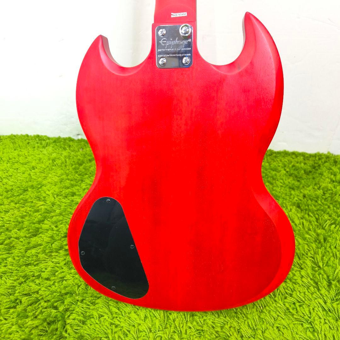 極美品　Epiphone SG エレキギター 赤 艶消し ソフトケース付き