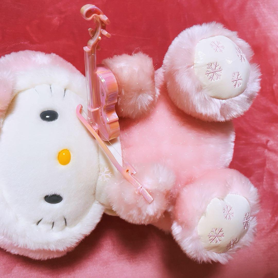 希少レア　ハローキティ　ファイバードールバイオリン　ウサギ　オルゴール　サンリオ