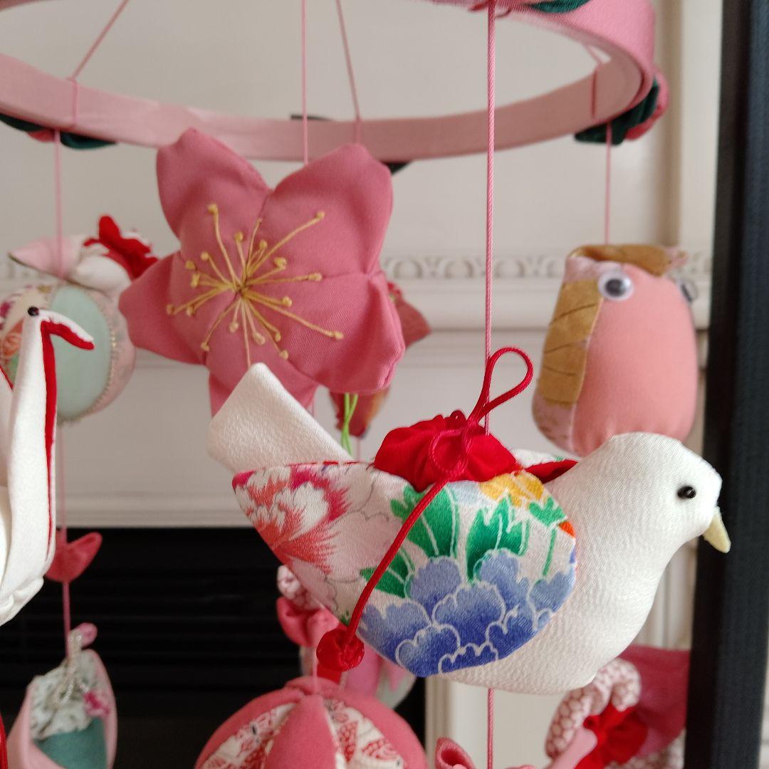 吊るし飾　台付　桜　ひな祭り